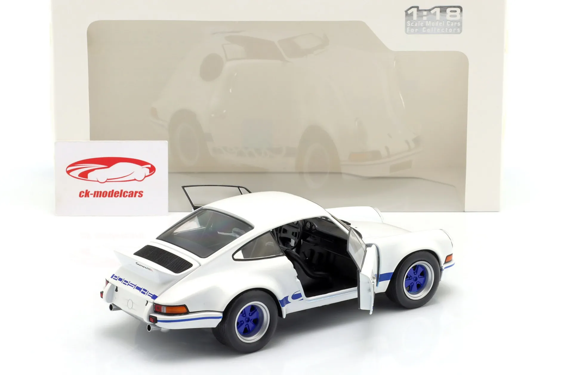 Porsche 911 Carrera RSR Baujahr 1973 weiß / blau 1:18 Solido