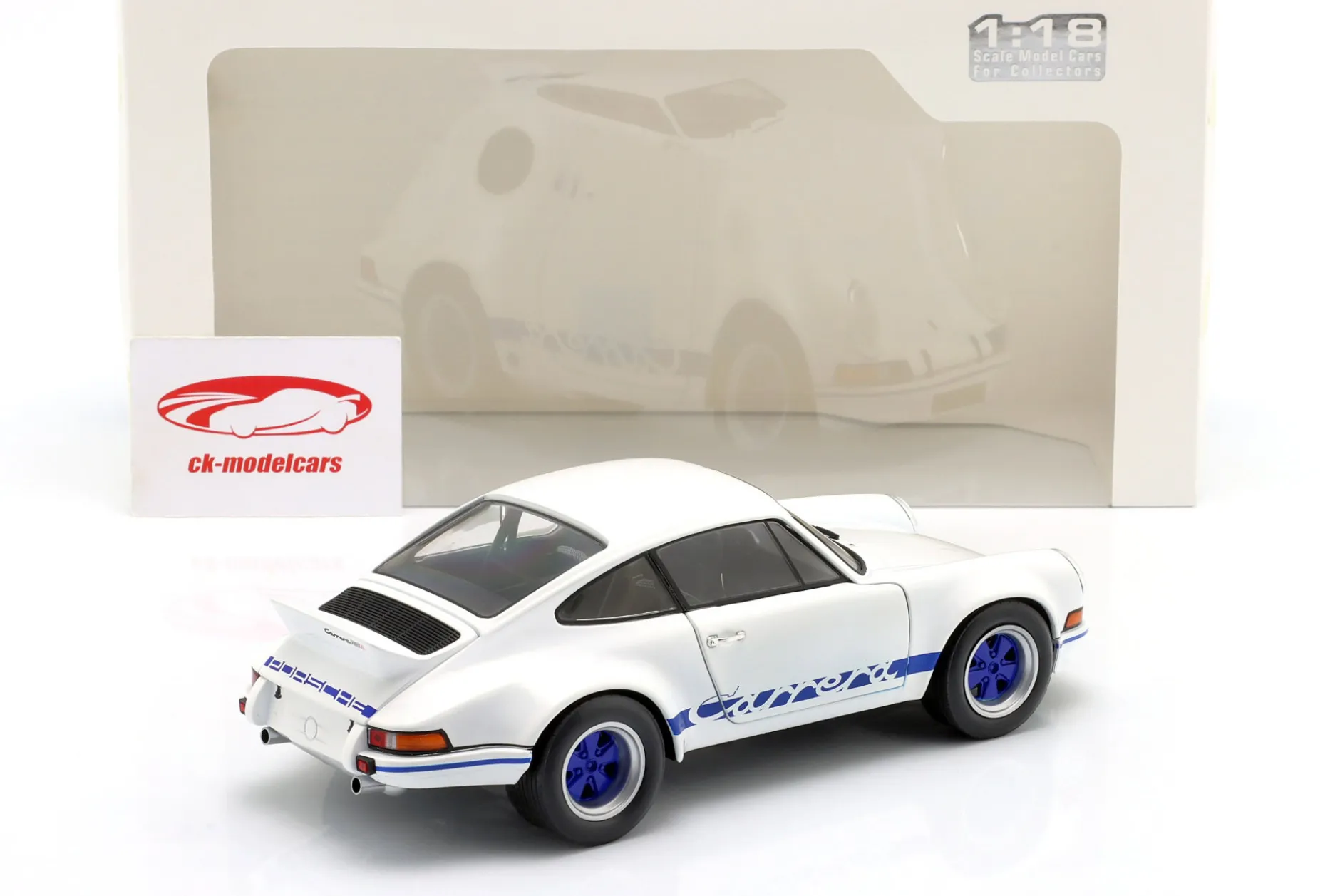 Porsche 911 Carrera RSR Baujahr 1973 weiß / blau 1:18 Solido
