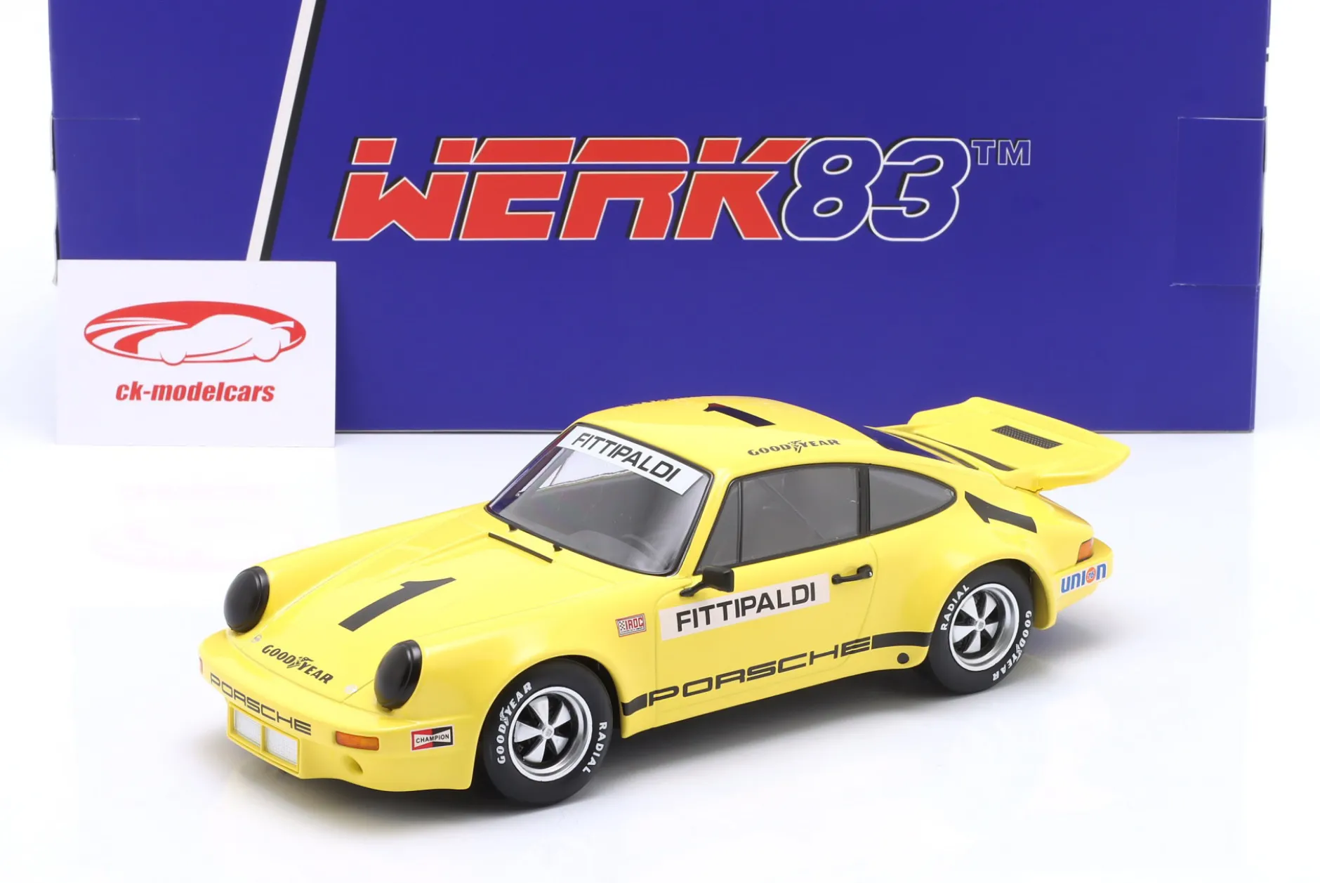 Porsche 911 Carrera 3.0 RSR #1 IROC Riverside 1973 Emerson Fittipaldi 1:18 WERK83