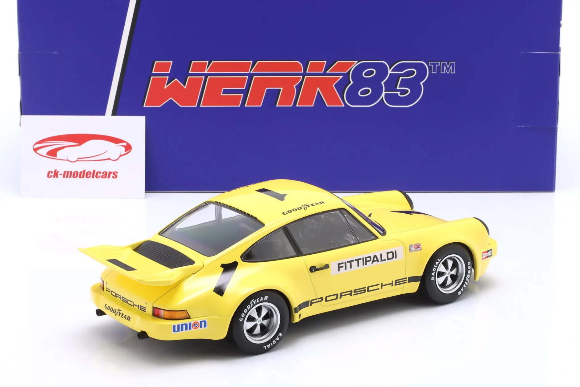 Porsche 911 Carrera 3.0 RSR #1 IROC Riverside 1973 Emerson Fittipaldi 1:18 WERK83