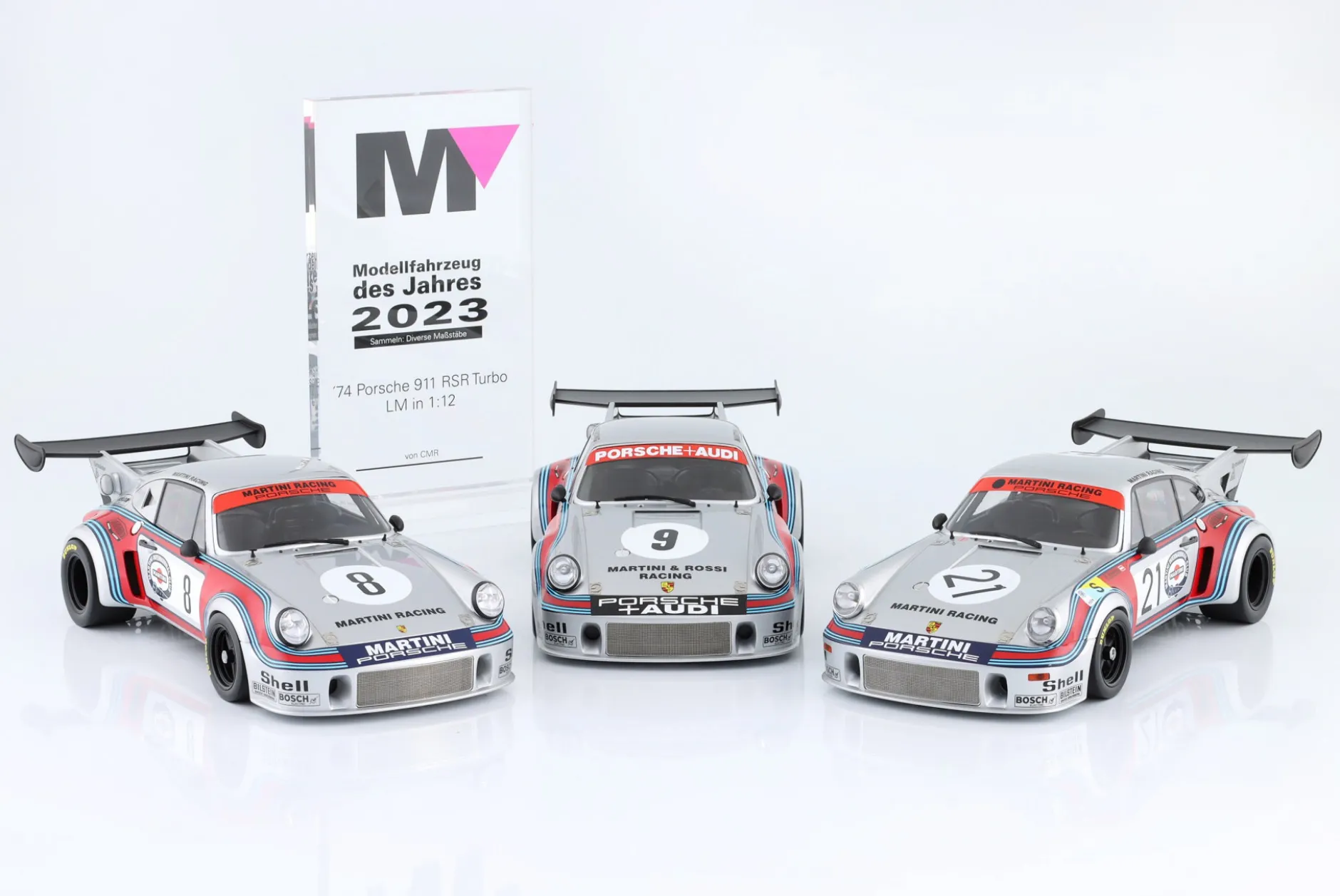 Porsche 911 Carrera RSR Turbo #5 5th 1000km Brands Hatch 1974 Martini Racing 1:12 CMR
