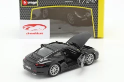 Porsche 911 (991) Carrera S Baujahr 2013 schwarz 1:24 Bburago