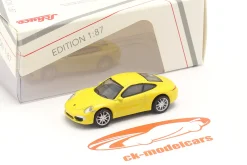 Porsche 911 (991) Carrera S Coupe gelb 1:87 Schuco