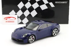 Porsche 911 (992) Carrera 4S 2019 enzianblau metallic Movie Bad Boys for Life 1:18 Minichamps