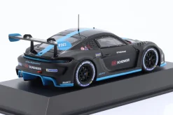 Porsche 718 Cayman GT4 e-Performance 2022 schwarz / blau 1:43 Spark