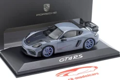 Porsche 718 Cayman GT4 RS 2022 arktikgrau 1:43 Minichamps