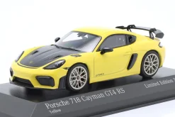 Porsche 718 (982) Cayman GT4 RS 2021 gelb / Neodym-Felgen 1:43 Minichamps