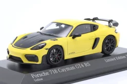 Porsche 718 (982) Cayman GT4 RS 2021 gelb / schwarze Felgen 1:43 Minichamps