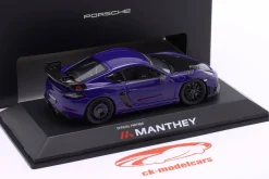 Porsche 718 Cayman GT4 RS (982) Manthey Kit 2024 ultraviolett 1:43 Spark
