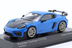 Porsche 718 (982) Cayman GT4 RS 2021 sharkblue / Neodym-Felgen 1:43 Minichamps