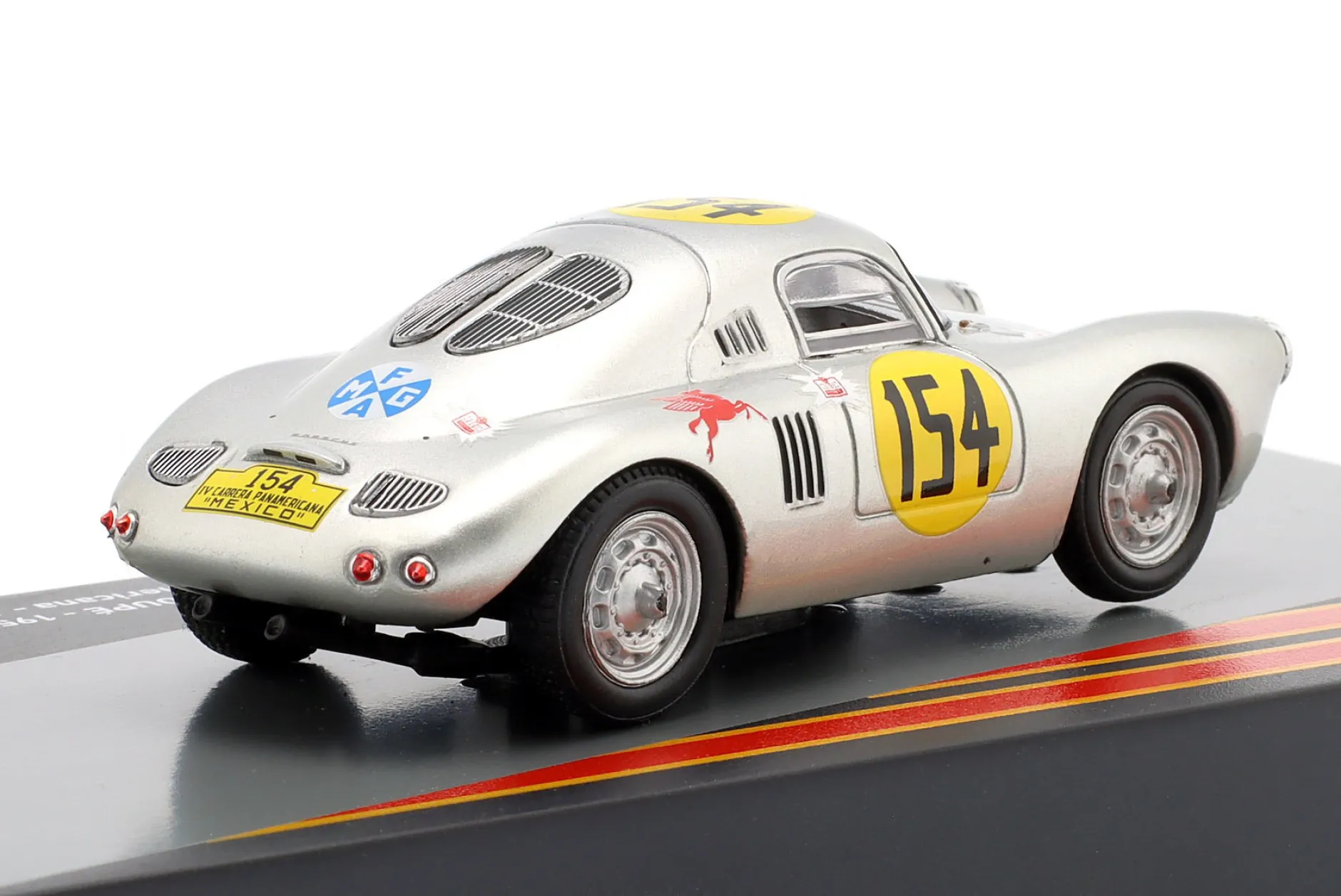 Porsche 550 Coupe #154 Carrera Panamericana 1953 Juhan, Hall 1:43 Altaya