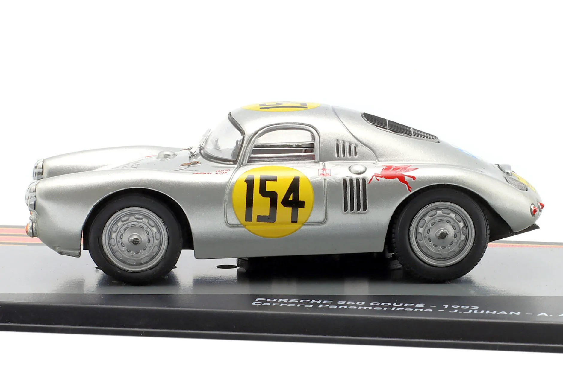 Porsche 550 Coupe #154 Carrera Panamericana 1953 Juhan, Hall 1:43 Altaya