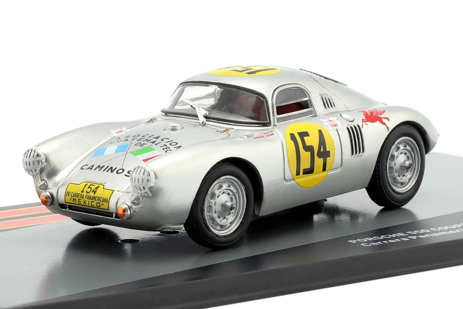 Porsche 550 Coupe #154 Carrera Panamericana 1953 Juhan, Hall 1:43 Altaya