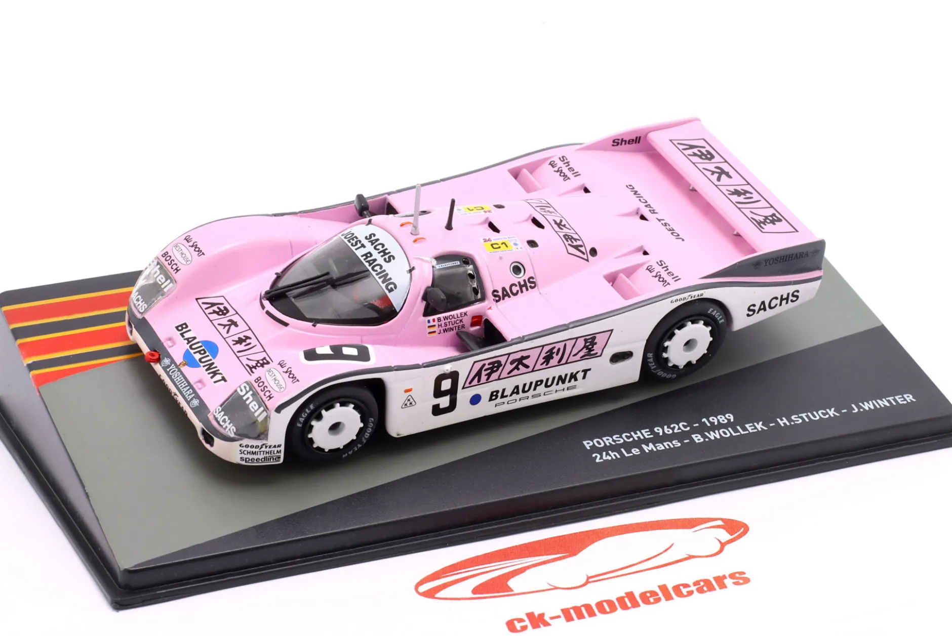 Porsche 962C #9 3rd 24h LeMans 1989 Stuck, Wollek 1:43 Altaya