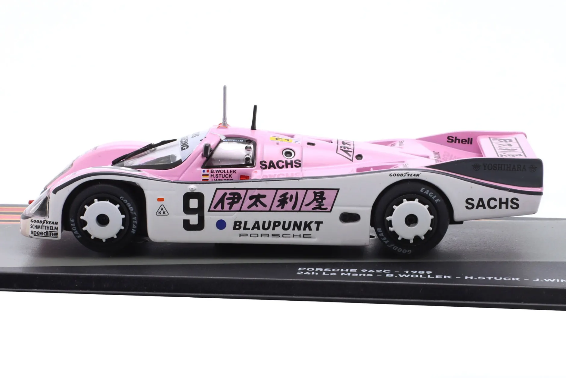 Porsche 962C #9 3rd 24h LeMans 1989 Stuck, Wollek 1:43 Altaya