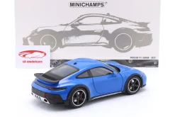 Porsche 911 (992) Dakar Baujahr 2022 blau 1:18 Minichamps