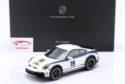 Porsche 911 (992) Dakar Rallye 1974 Design #19 weiß 1:18 Spark