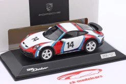 Porsche 911 (992) Dakar #14 Rallye 1978 Martini Design 1:43 Spark