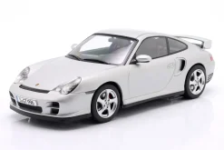 Porsche 911 (996) GT2 Baujahr 2001 arktissilber metallic 1:18 KK-Scale