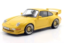 Porsche 911 (993) GT2 Baujahr 1996 gelb / BBS Felgen 1:12 KK-Scale