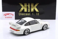 Porsche 911 (993) GT2 Baujahr 1996 Grand Prix weiß / Speedline Felgen 1:18 KK-Scale