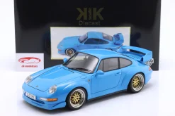 Porsche 911 (993) GT2 Baujahr 1996 hellblau / BBS Felgen 1:12 KK-Scale