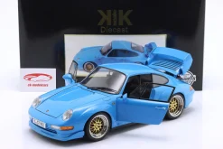 Porsche 911 (993) GT2 Baujahr 1996 hellblau / BBS Felgen 1:12 KK-Scale