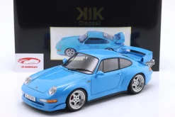Porsche 911 (993) GT2 Baujahr 1996 hellblau / Speedline Felgen 1:12 KK-Scale