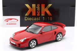 Porsche 911 (996) GT2 Baujahr 2001 indischrot 1:18 KK-Scale