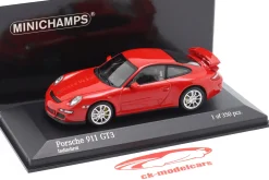 Porsche 911 (997) GT3 Baujahr 2006 indischrot 1:43 Minichamps