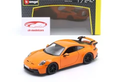 Porsche 911 (992) GT3 Baujahr 2021 lavaorange 1:24 Bburago