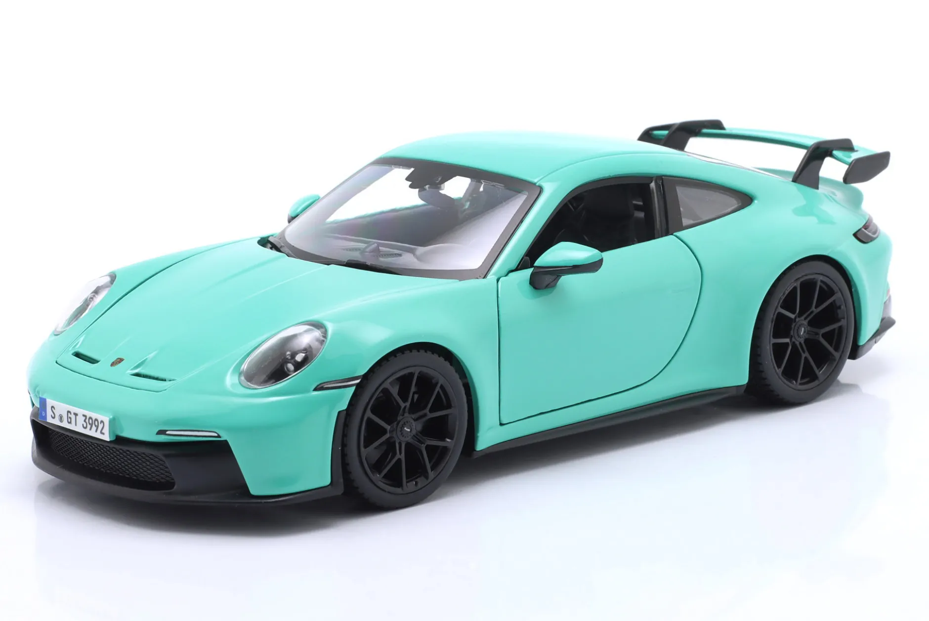 Porsche 911 (992) GT3 Baujahr 2021 mintgrün 1:24 Bburago