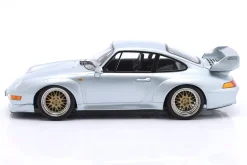 Porsche 911 (993) GT2 Baujahr 1996 polarsilber / BBS Reifen 1:18 KK-Scale