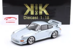 Porsche 911 (993) GT2 Baujahr 1996 polarsilber / Speedline Felgen 1:18 KK-Scale