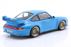 Porsche 911 (993) GT2 Baujahr 1996 Riviera blau / BBS Reifen 1:18 KK-Scale
