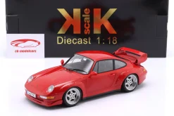 Porsche 911 (993) GT2 Baujahr 1996 rot / Speedline Felgen 1:18 KK-Scale