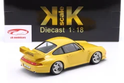 Porsche 911 (993) GT2 Baujahr 1996 speedgelb / Speedline Felgen 1:18 KK-Scale