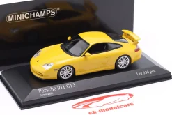 Porsche 911 GT3 Baujahr 2003 speedgelb 1:43 Minichamps