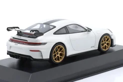 Porsche 911 GT3 (992.2) Baujahr 2025 weiß / goldene Felgen 1:43 Minichamps