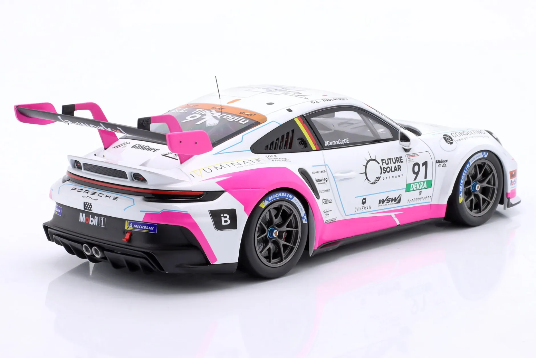 Porsche 911 GT3 Cup #91 Porsche Carrera Cup Deutschland 2025 G. Tüccaroglu 1:18 Ixo