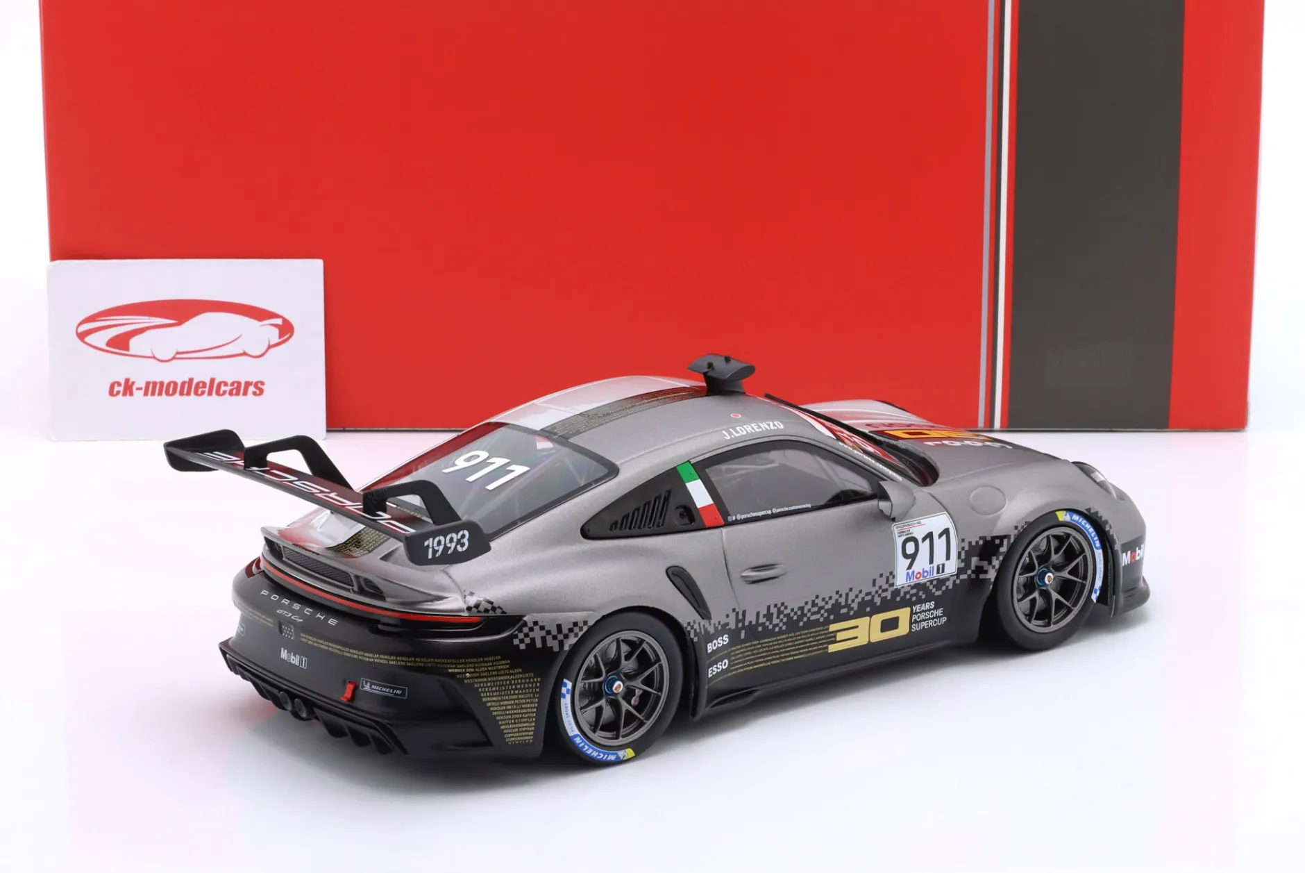 Porsche 911 (992) GT3 Cup #911 Porsche Supercup Imola 2022 Jorge Lorenzo 1:18 Ixo