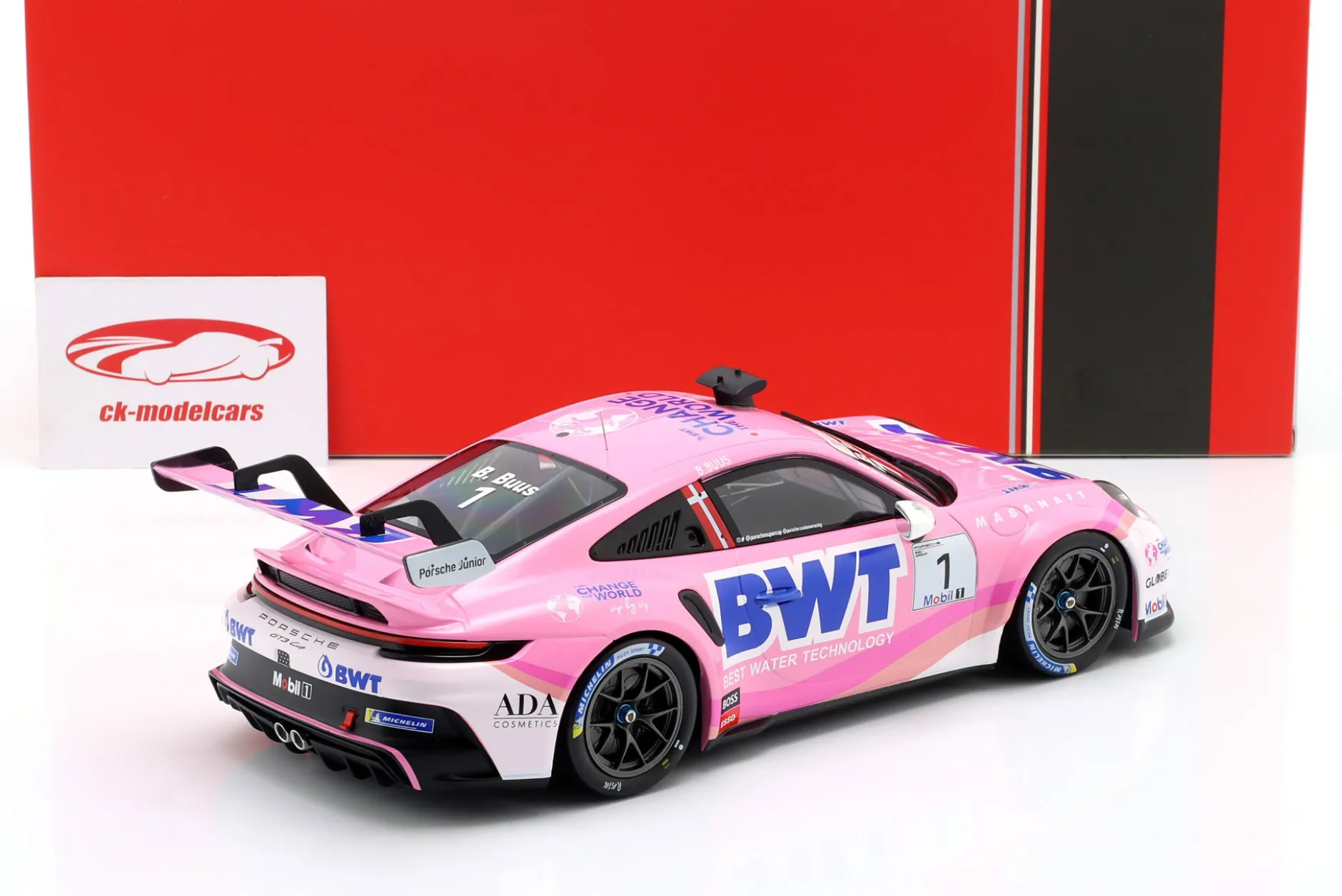 Porsche 911 GT3 Cup #1 Porsche Supercup Champion 2023 Bastian Buus 1:18 Ixo