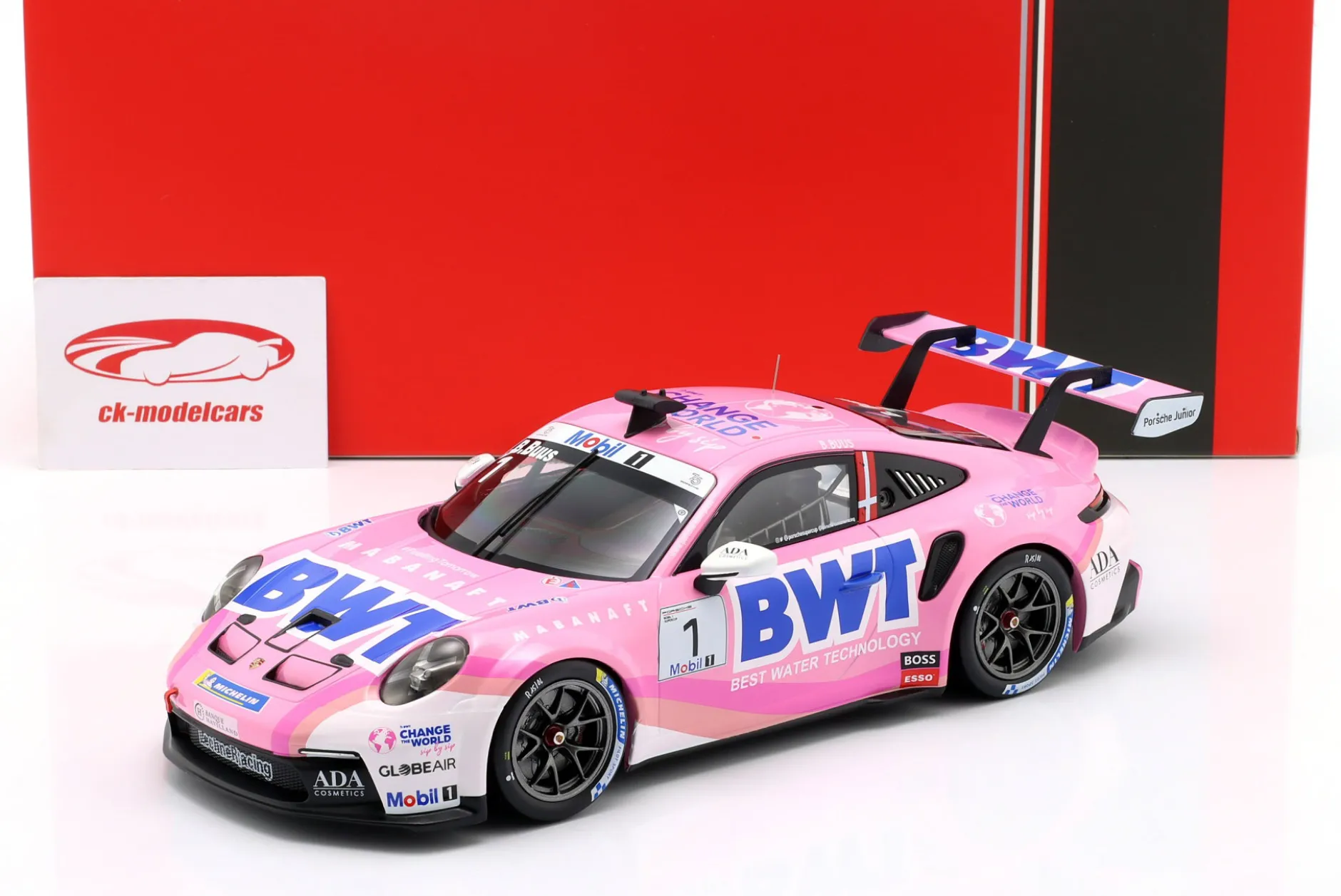 Porsche 911 GT3 Cup #1 Porsche Supercup Champion 2023 Bastian Buus 1:18 Ixo