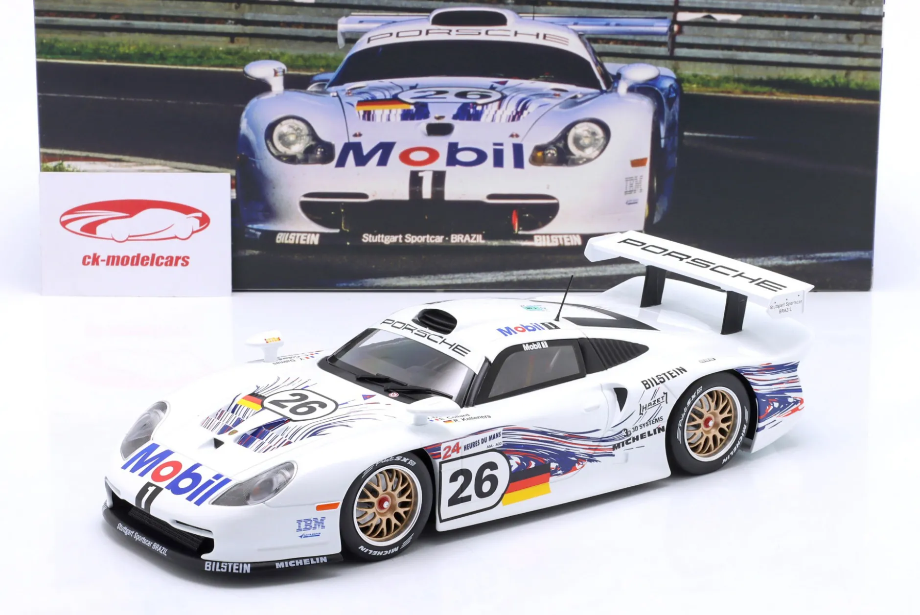 Porsche 911 GT1 #26 24h LeMans 1997 Collard, Kelleners, Dalmas 1:18 WERK83