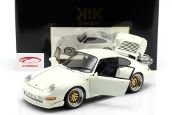 Porsche 911 (993) GT2 mit BBS Felgen Baujahr 1996 weiß 1:12 KK-Scale