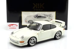 Porsche 911 (993) GT2 mit Speedline Felgen Baujahr 1996 weiß 1:12 KK-Scale