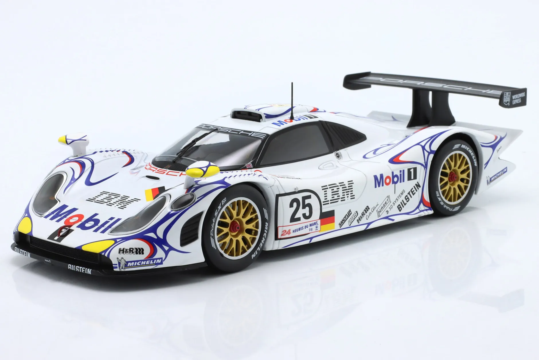 Porsche 911 GT1 #25 2nd 24h LeMans 1998 Müller, Alzen, Wollek 1:18 WERK83