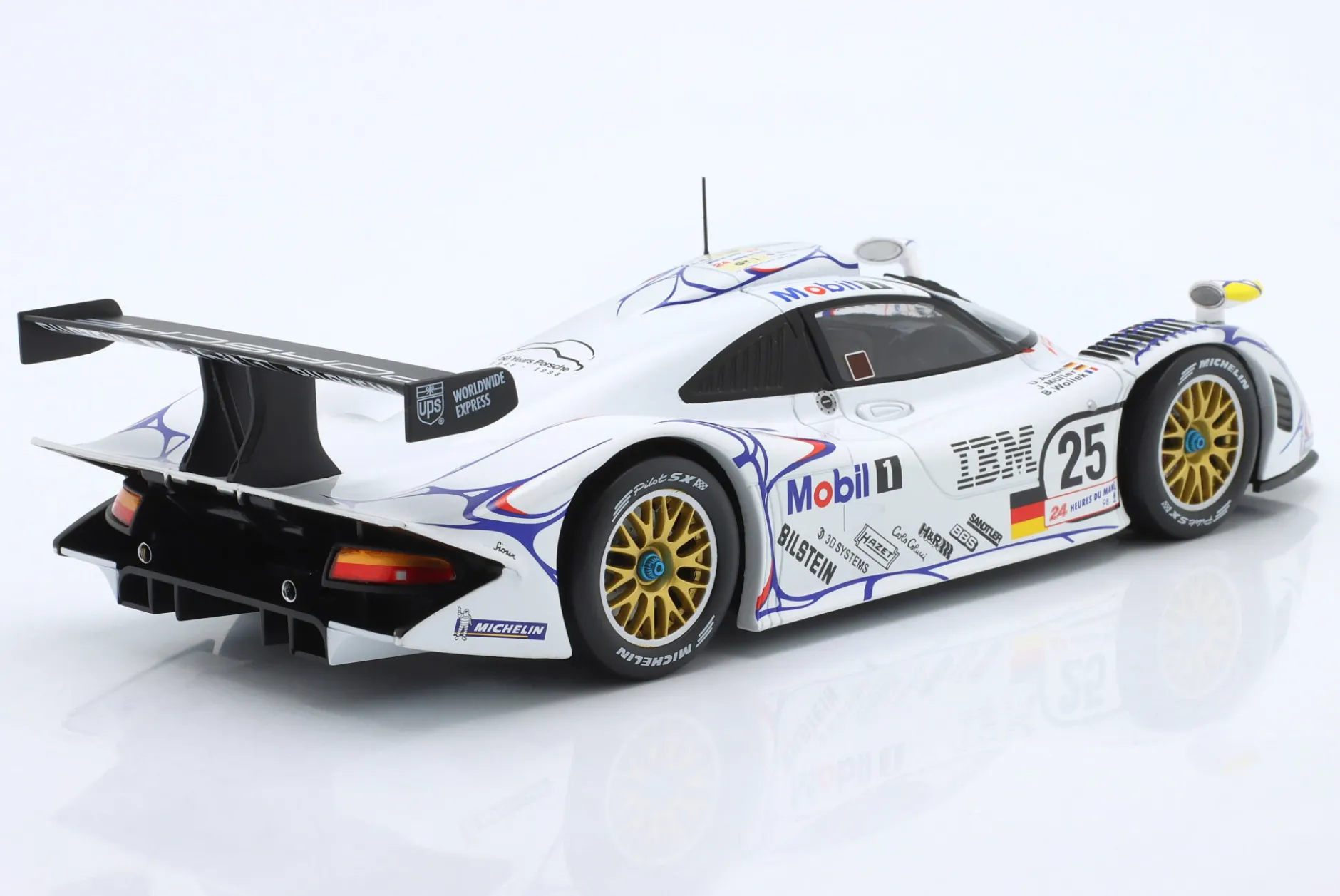 Porsche 911 GT1 #25 2nd 24h LeMans 1998 Müller, Alzen, Wollek 1:18 WERK83