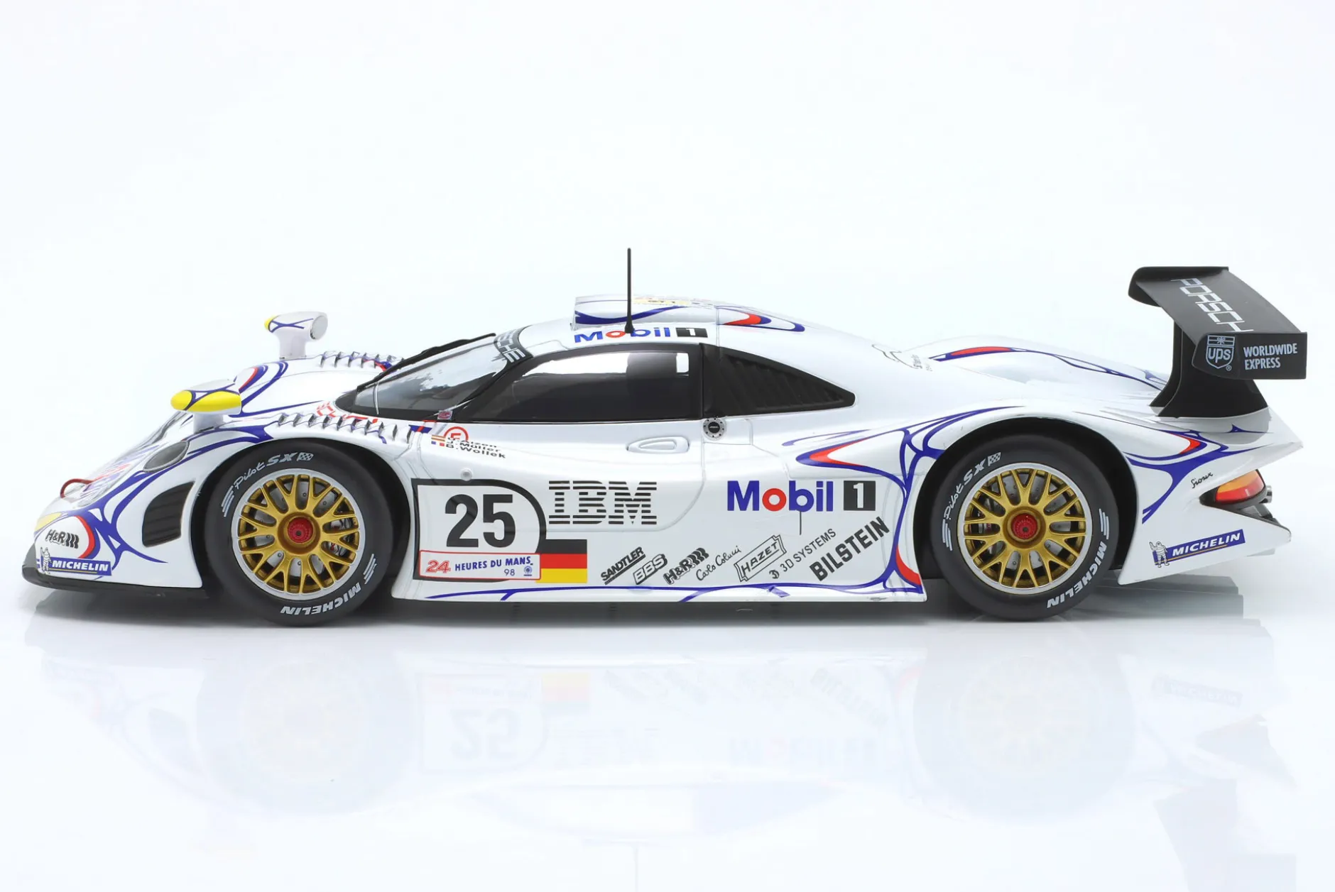 Porsche 911 GT1 #25 2nd 24h LeMans 1998 Müller, Alzen, Wollek 1:18 WERK83