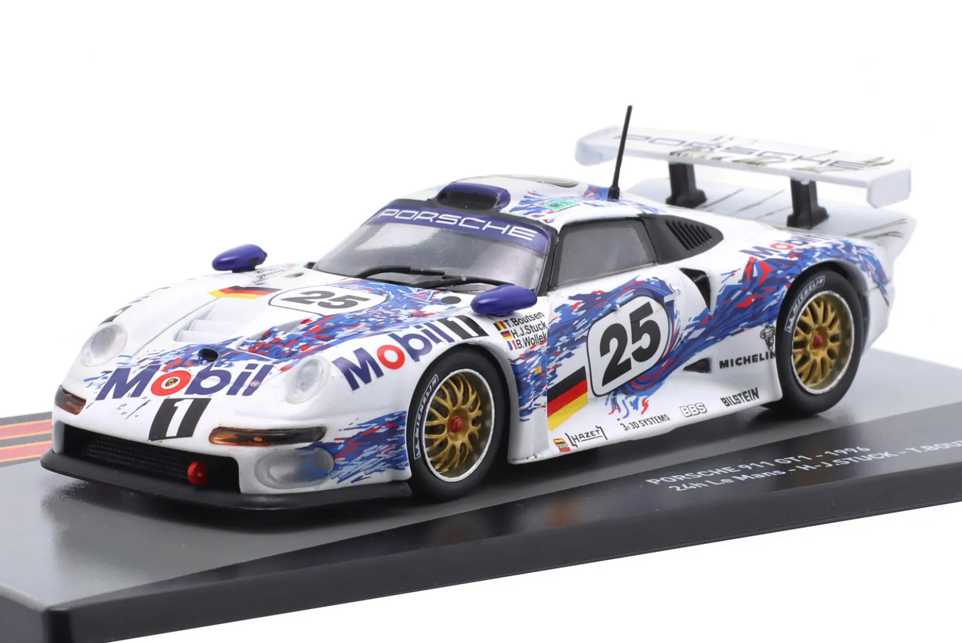 Porsche 911 GT1 #25 2nd 24h LeMans 1996 Stuck, Wollek, Boutsen 1:43 Altaya